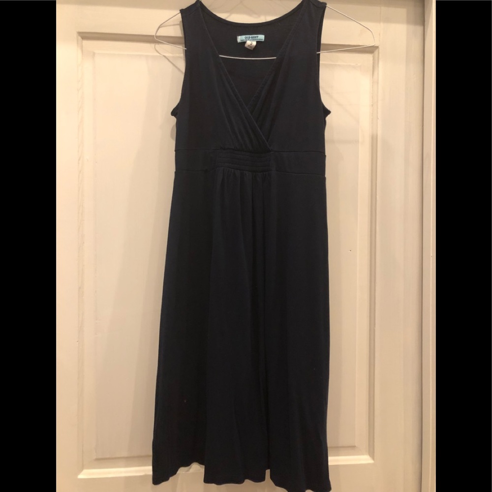 ON Navy Maternity Dress